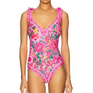 Beach Riot Alira One Piece in Passion Floral